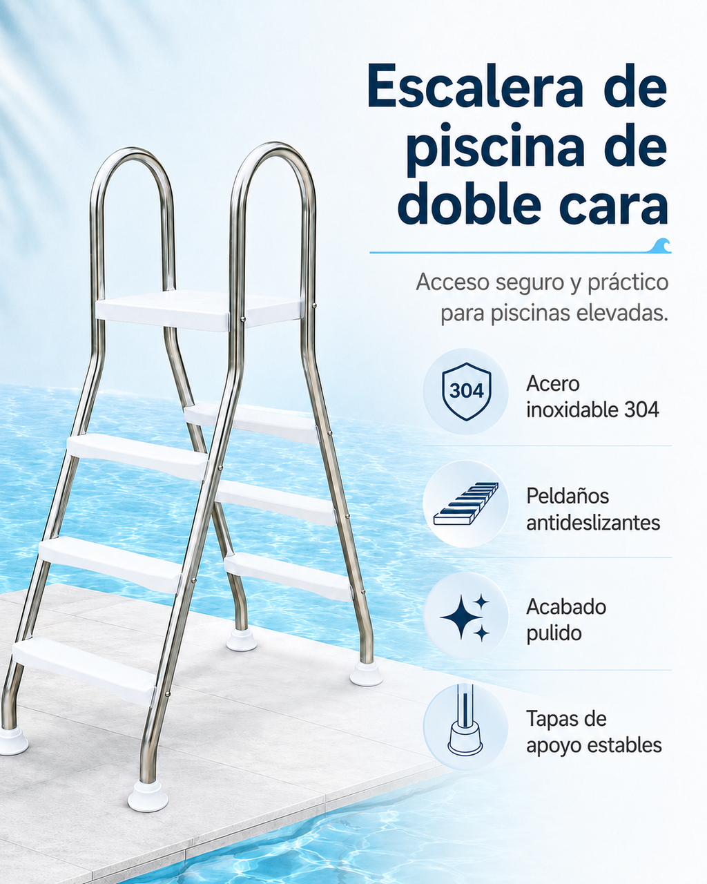 Escalera de piscina