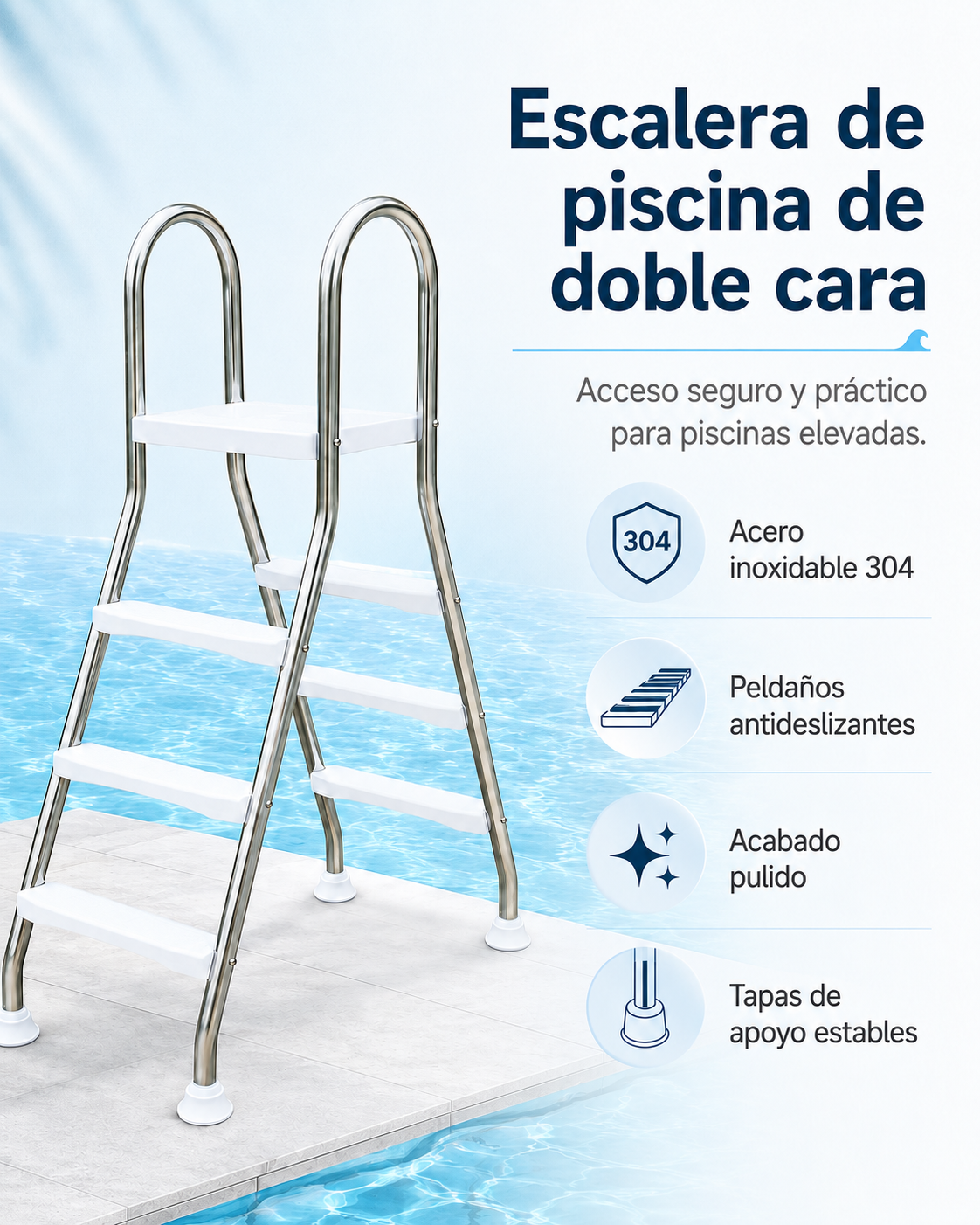 Escalera de piscina