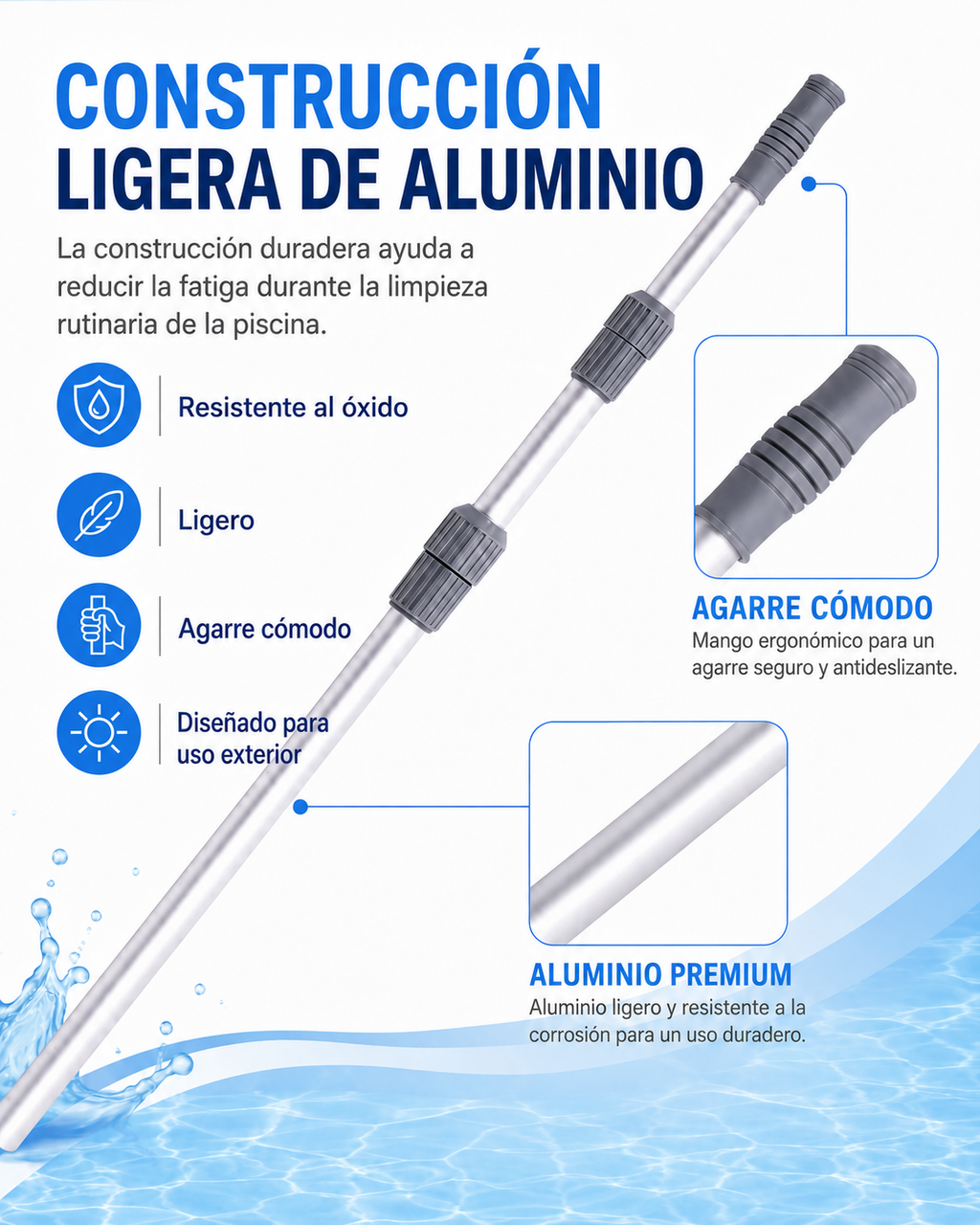 Pértiga de piscina