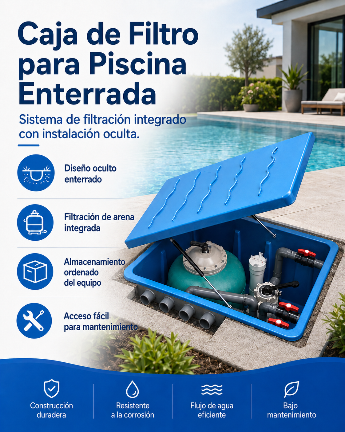 Sistema de filtración enterrado