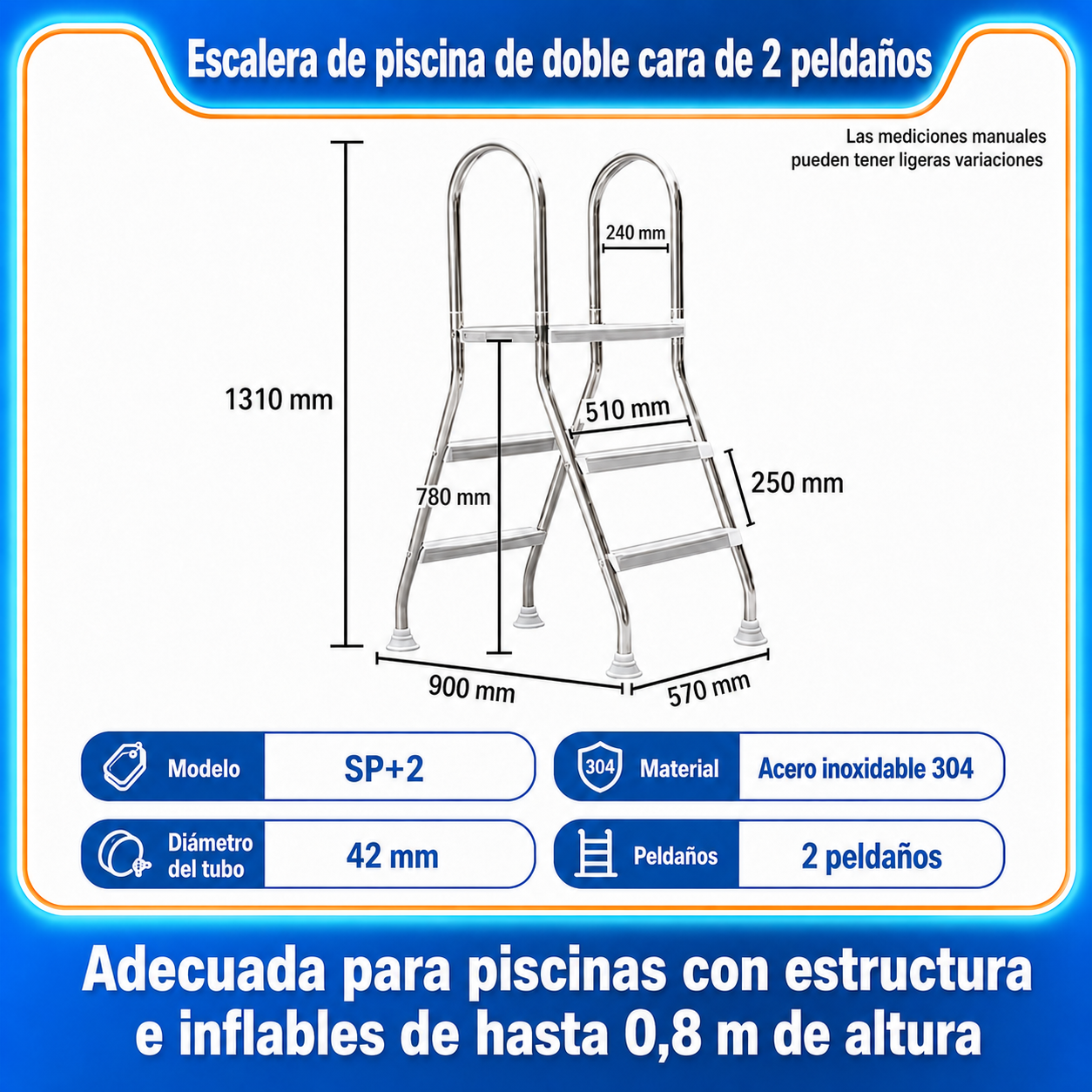 Escalera de piscina