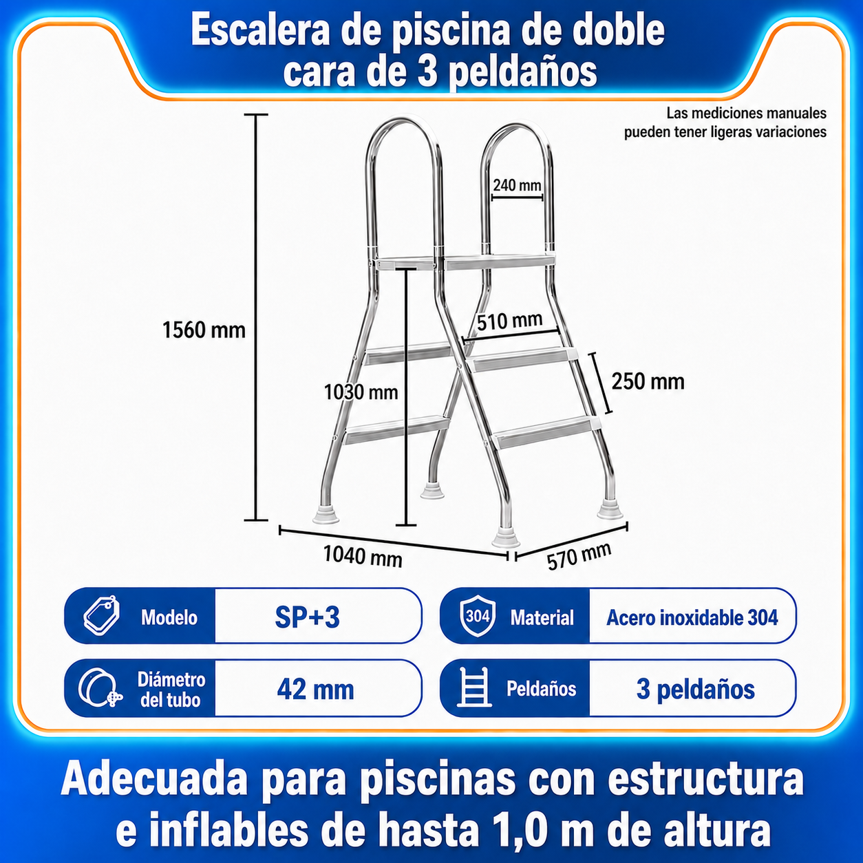 Escalera de piscina
