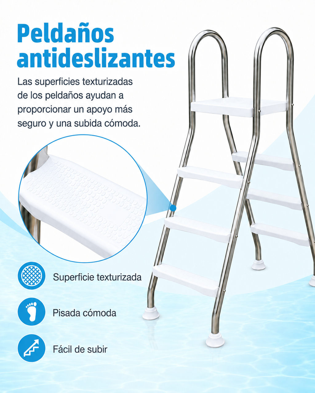Escalera de piscina
