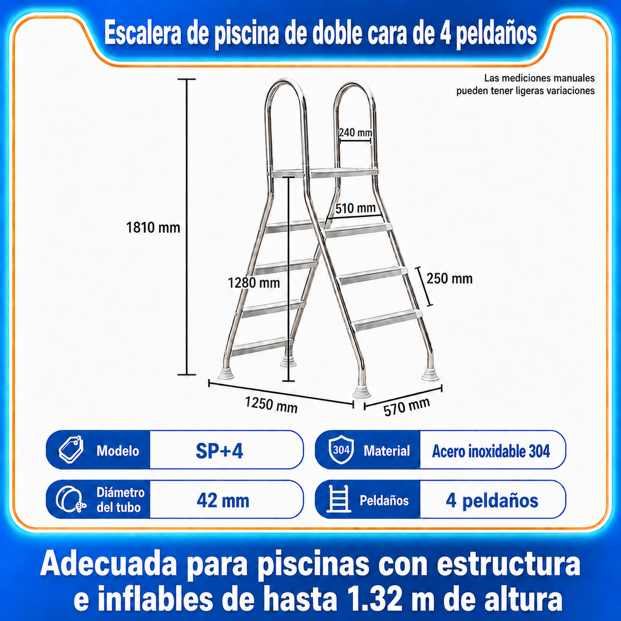 Escalera de piscina