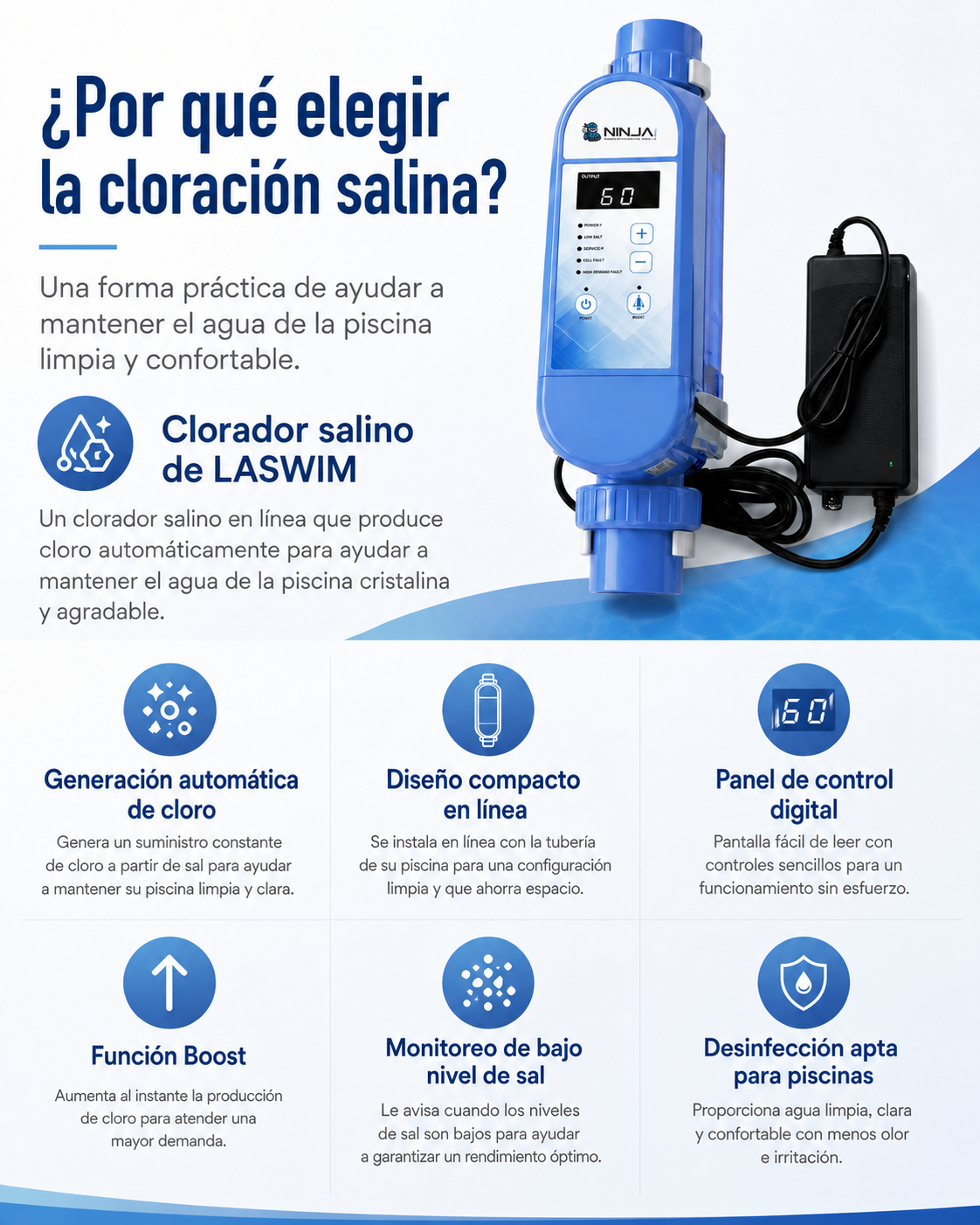 Generador de cloro salino