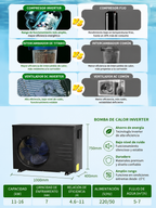 Heating and temperature control equipment for spa pools: air-source heat pumps