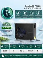 Heating and temperature control equipment for spa pools: air-source heat pumps