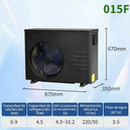 Heating and temperature control equipment for spa pools: air-source heat pumps