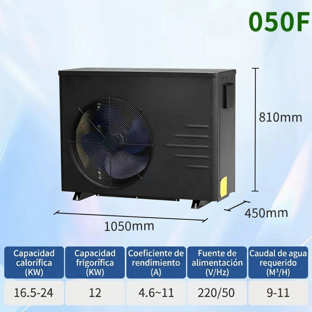 Heating and temperature control equipment for spa pools: air-source heat pumps